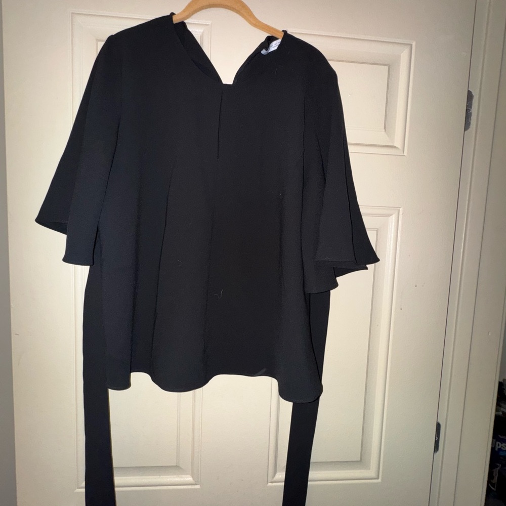 Zara Black Flowing Blouse
